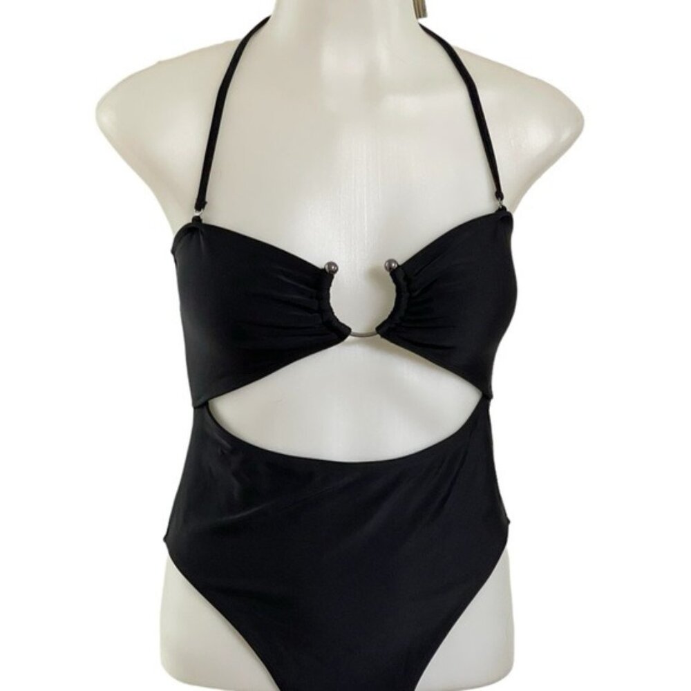 FOREVE 21.Women One Piece‎ Swimsuit Black Color size M